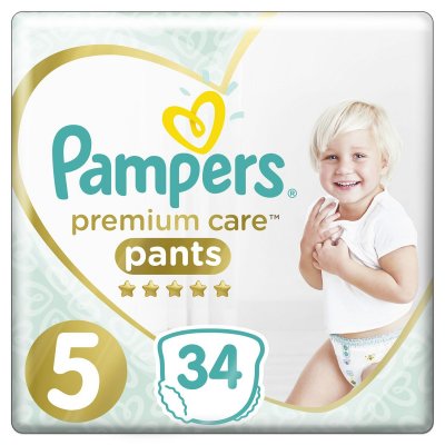 Купить pampers premium care (памперс) подгузники-трусы 5 юниор 12-17кг, 34шт в Бору
