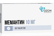 Купить мемантин, таблетки, покрытые пленочной оболочкой 10мг, 90 шт в Бору