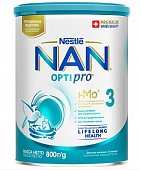 Купить nan optipro 3 (нан) смесь сухая для детей с 12 месяцев, 800г в Бору
