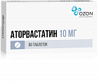 Купить аторвастатин, таблетки, покрытые пленочной оболочкой 10мг, 90 шт в Бору