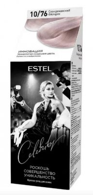 Купить estel (эстель) краска-уход для волос celebrity тон 10/76 скандинавский блондин в Бору