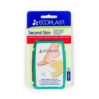 Купить ecoplast second skin набор противомозольных пластырей 4,4 х 6,9см, 5 шт в Бору