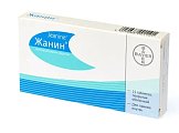 Купить жанин, таблетки, покрытые оболочкой 2мг+0,03мг, 21 шт в Бору