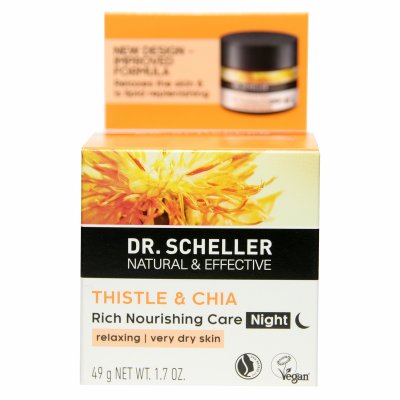 Купить dr. scheller (доктор шеллер) крем для лица особо питательный ночной сафлор и чиа 50мл в Бору