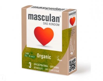 Купить masculan (маскулан) презервативы органик, 3шт  в Бору