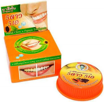 Купить 5 star cosmetic (5 стар косметик) зубная паста травяная с экстрактом папайи, 25г в Бору