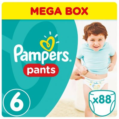 Купить pampers pants (памперс) подгузники-трусы 6 экстра лэдж 15+ кг, 88шт в Бору