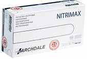 Купить перчатки archdale nitrimax смотровые нитриловые нестерильные неопудренные текстурные размер хl, 50 пар, белые в Бору