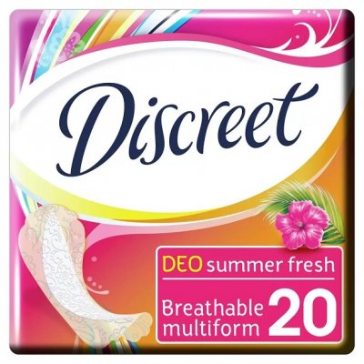 Купить discreet (дискрит) прокладки део летняя свежесть 20шт в Бору