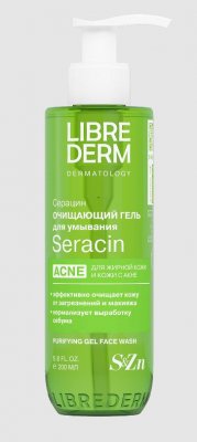 Купить librederm seracin (либридерм) гель для умывания лица очищающий, 200мл в Бору
