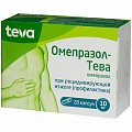 Купить омепразол-тева, капсулы кишечнорастворимые 10мг, 28 шт в Бору