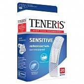 Купить пластырь teneris sensitive (тенерис) бактерицидный ионы ag нетканная основа, 20 шт в Бору