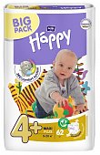 Купить bella baby happy (белла) подгузники 4+ макси+ 9-20кг 62 шт в Бору