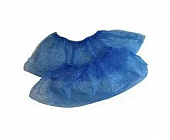 Купить бахилы медицинские одноразовые нестерильные с 2-мя резинками 15мкм 50 пар, синие в Бору
