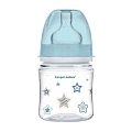 Купить canpol (канпол) бутылочка easystart newborn baby с широким горлышком антиколиковая с рождения, 120 мл, 35/216 голубой в Бору