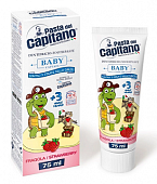 Купить pasta del сapitano (паста дель капитано) зубная паста детская strawberry 3+, 75мл  в Бору