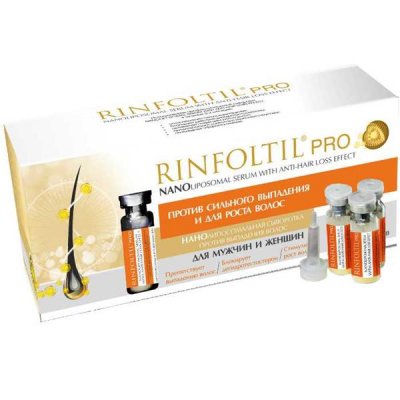 Купить rinfoltil (ринфолтил) про нанолипосомальная сыворотка против выпадения волос для женщин и мужчин, 30 шт в Бору