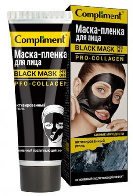 Купить комплимент блэк маск, маска-пленка д/лица про-коллаген, 80мл в Бору