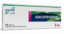 Купить бисопролол, таблетки, покрытые пленочной оболочкой 5мг, 30 шт в Бору