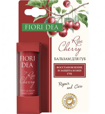 Купить фьери дея (fiori dea), бальзам для губ смягчающий спелая вишня, 4,5г в Бору