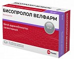 Купить бисопролол велфарм, таблетки покрытые пленочной оболочкой 10 мг, 90 шт в Бору