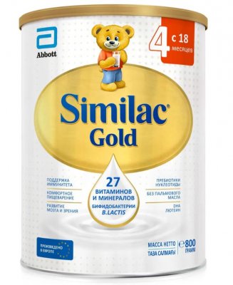Купить симилак (similac) 4 gold сухое молочко напиток детский молочный 800г в Бору