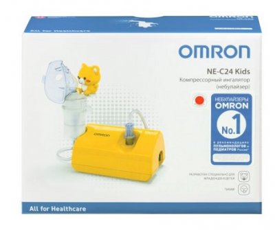 Купить ингалятор компрессорный omron (омрон) compair с24 kids (ne-c801kd) в Бору