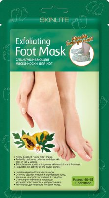 Купить skinlite (скинлайт) маска-носки для ног отшелушивающая (размер 40-45) в Бору