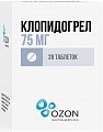Купить клопидогрел, таблетки, покрытые пленочной оболочкой 75мг, 28 шт в Бору