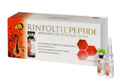 Купить rinfoltil (ринфолтил) пептид липосомальная сыворотка против выпадения волос, 30 шт + дозатор, 3 шт в Бору