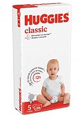 Купить huggies (хаггис) подгузники классик 5 11-25кг 58шт в Бору