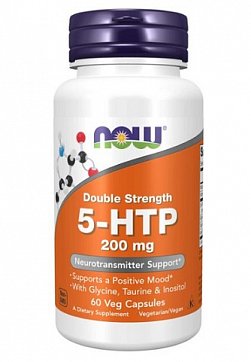 Now Foods (Нау Фудс) 5-НТР Двойная сила 200мг, капсулы 60 шт БАД