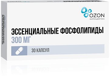 Эссенциальные фосфолипиды, капсулы 300мг, 30 шт