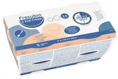 Купить fresubin (фрезубин), крем для энтерального питания со вкусом пралине, 125г 4 шт (2ккал) в Бору