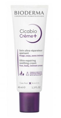 Купить bioderma cicabio (биодерма цикабио) крем плюс восстанавливающий и успокаивающий, crème+ 40мл в Бору
