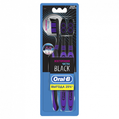 Купить oral-b (орал-би) зубная щетка всесторонняя чистка, 40 средняя 3 шт в Бору