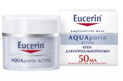 Купить eucerin aquaporin active (эуцерин) крем для лица для чувствительной, норм и комбинир кожи интенсивное увлажнение 50 мл в Бору