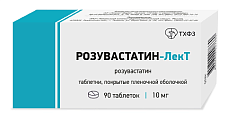 Купить розувастатин-лект, таблетки покрытые пленочной оболочкой 10 мг, 90 шт в Бору