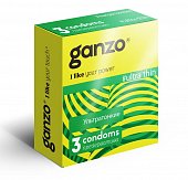 Купить ganzo (ганзо) презервативы ультра твин 3шт в Бору