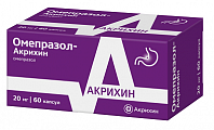 Купить омепразол-акрихин, капсулы кишечнорастворимые 20мг 60шт в Бору