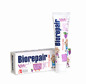 Купить биорепейр (biorepair) зубная паста детская кидс 0-6лет экстракт винограда, 50мл в Бору