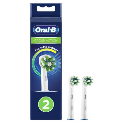 Купить oral-b (орал-би) насадка для электрической зубной щетки crossaction eb50rb, 2 шт в Бору