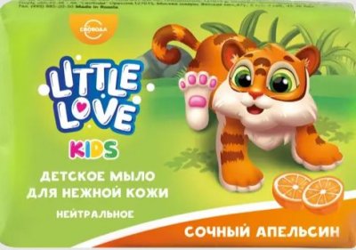 Купить little love (литтл лав) мыло для нежной кожи детское сочный апельсин 90 гр в Бору