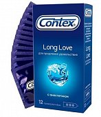 Купить contex (контекс) презервативы long love продлевающие 12шт в Бору