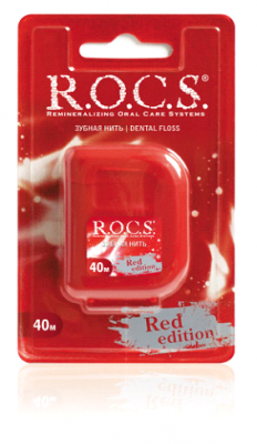 Купить рокс (r.o.c.s) зубная нить расширяющая рокс red edition 40м в Бору