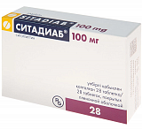 Ситадиаб, таблетки, покрытые пленочной оболочкой 100мг, 28 шт