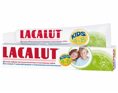 Купить lacalut (лакалют) зубная паста для детей кидс 4-8лет 50мл в Бору