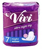 Купить vivi (виви) прокладки ночные ultra dry, 7 шт в Бору