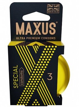 Maxus (Максус) презервативы Спешл текстурированные точечно-ребристые 3шт