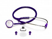 Купить стетоскоп amrus (амрус) 04-ам410 premium медицинский двухсторонний терапевтический, фиолетовый в Бору